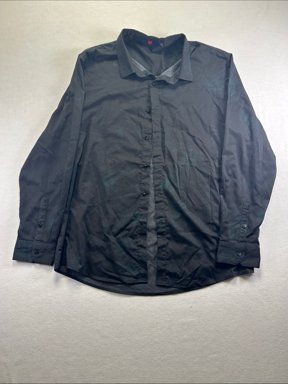 Apple Black Men's Long-Sleeve Dress Shirt